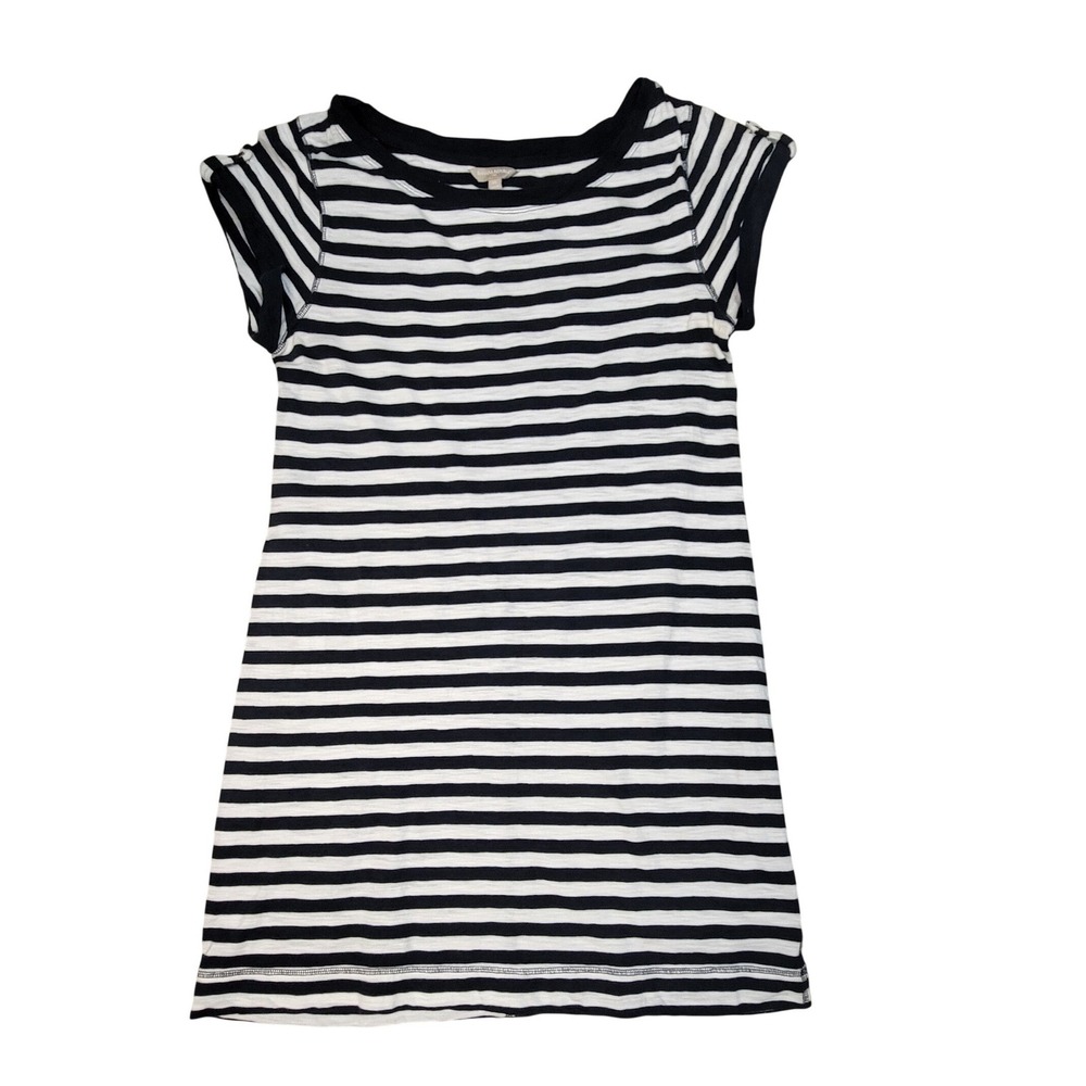 Banana Republic Striped Short-Sleeve T-Shirt Dress SKUW691 - Picture 3 of 5
